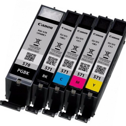 Canon PGI-570/CLI-571 PGBK/C/M/Y/BK 7ml 15ml Black, Cyan, Pigment black, Yellow, Magenta ink cartridge