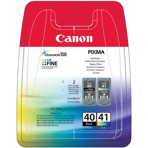 Canon PG-40/CL-41 Black, Cyan, Magenta, Yellow ink cartridge