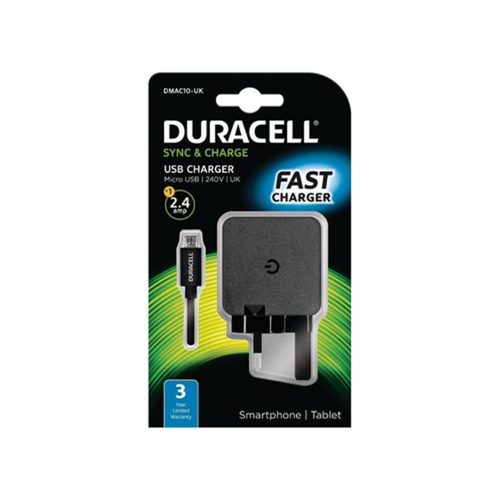 Duracell DMAC10-UK Indoor Black mobile device charger