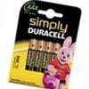 Duracell Simply AAA 4 Pack Alkaline non-rechargeable battery