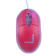 Urban Factory Cristal Mouse Optical USB 2.0, 800dpi, Internal Light, Red