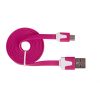Urban Factory Cable Flat USB to Micro USB - Pink 1m