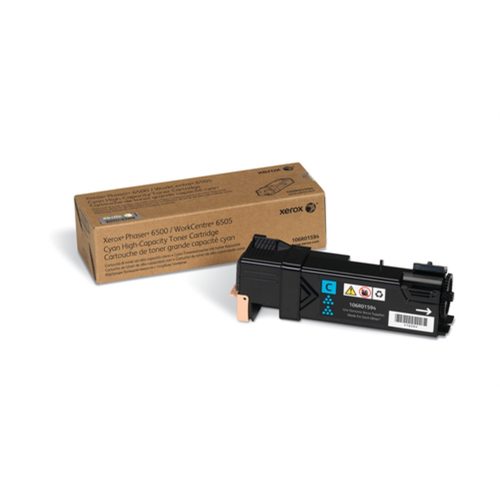 Xerox Phaser 6500/WorkCentre 6505, High Capacity Cyan Toner Cartridge (2,500 Pages)