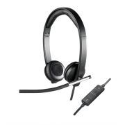 Logitech H650E Binaural Head-band Black, Silver headset