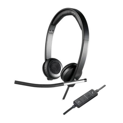 Logitech H650E Binaural Head-band Black, Silver headset