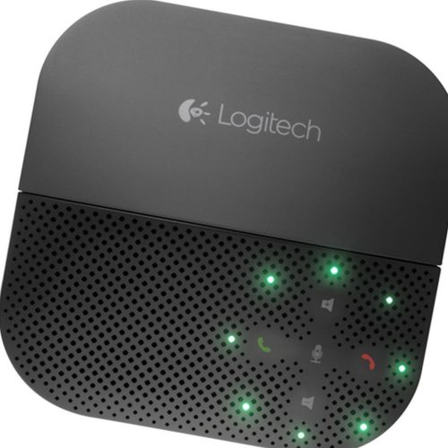 Logitech P710e Mobile phone USB/Bluetooth Black speakerphone