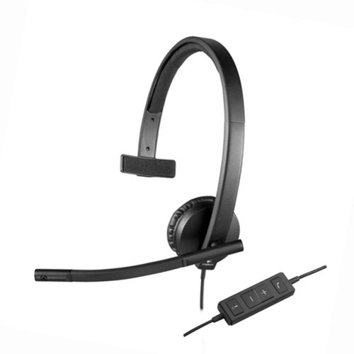 Logitech H570e Monaural Head-band Black headset