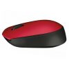 Logitech M171 RF Wireless+USB Optical 1000DPI Ambidextrous Black,Red mice