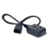 APC C14/BS1363 0.6m 0.6m C14 coupler BS 1363 Black power cable