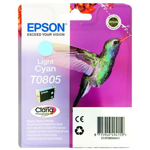Epson Singlepack Light Cyan T0805 Claria Photographic Ink