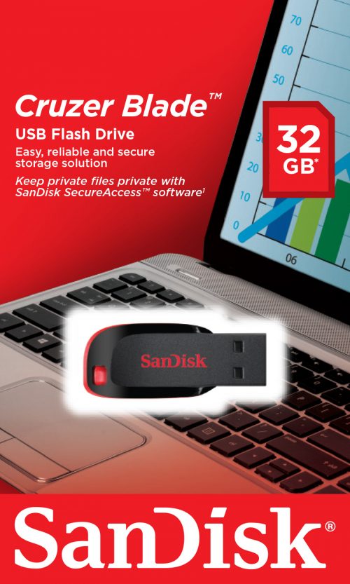 SanDisk 32GB Cruzer Blade USB Flash Driv