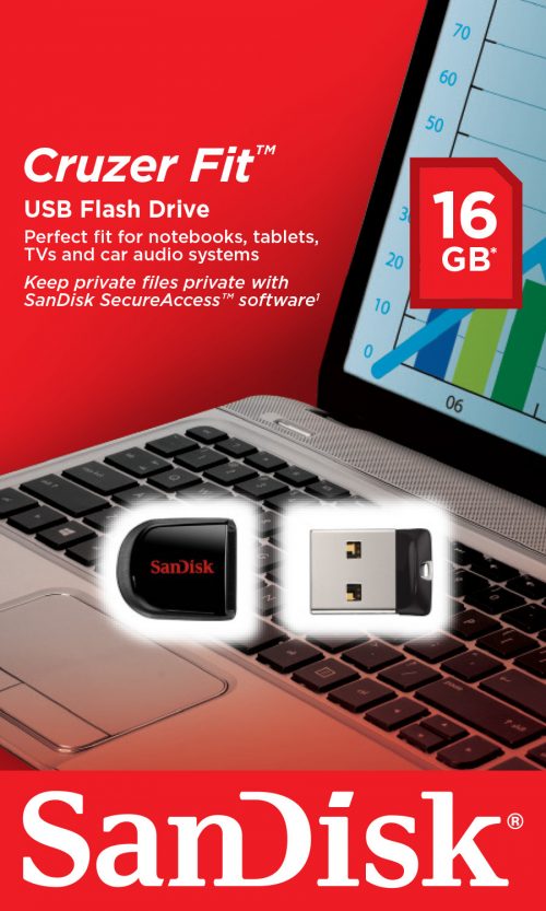 SanDisk 16GB Cruzer Fit USB Flash Drive