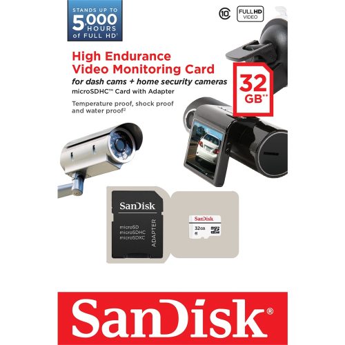 SanDisk 32GB Video Monitoring Crd & Adpt