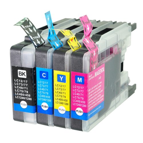 Compatible with Brother LC1240 Multipack 4 Ink Ctgs [LC1240BK/C/M/Y]