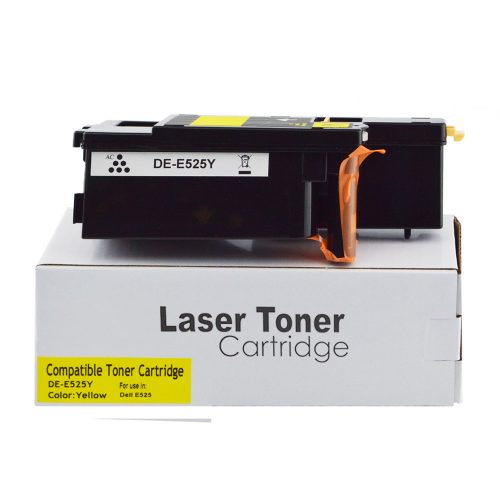 Remanufactured for Dell E525W Yellow Toner 593-BBLV also for 593-BBJW