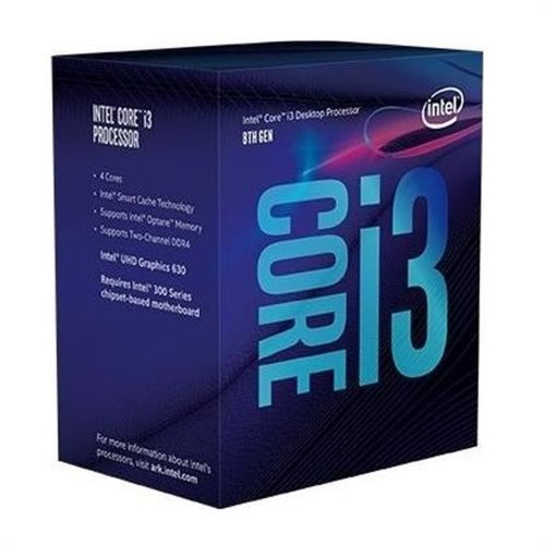 Intel Core ® ™ i3-8100 Processor (6M Cache, 3.60 GHz) 3.6GHz 6MB Smart Cache Box processor
