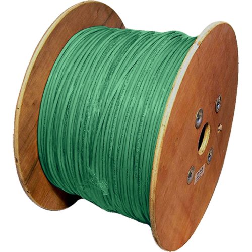 Cat6a S/FTP LS0H Stranded Cable 500m Drum Green