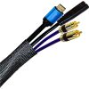 25m Braided Sleeving LSOH 20mm-40mm (64mm max) Black