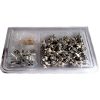 Handy Pack (100) BNC Crimp Plugs Brass Fully Turned RG179