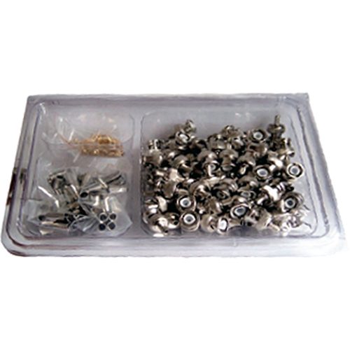 Handy Pack (100) BNC Crimp Plugs Brass Fully Turned RG179