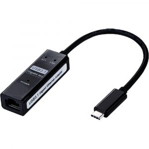 20cm USB3.1c Male - Ethernet RJ45 Female Tailed