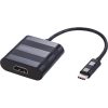 20cm USB3.1c Male - HDMI Female (4kx2k@30Hz) Tailed Black