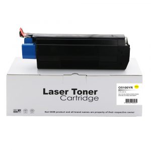 Remanufactured for OKI C5300 Yellow Toner 42127405