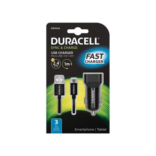 Duracell DR5032A Auto Black mobile device charger