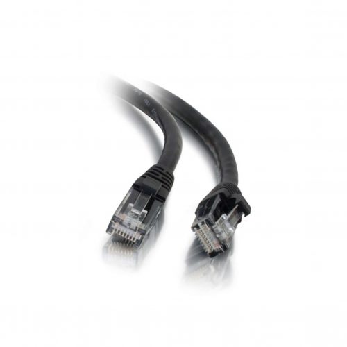 C2G 0.3m Cat5e Booted Unshielded (UTP) Network Patch Cable - Black