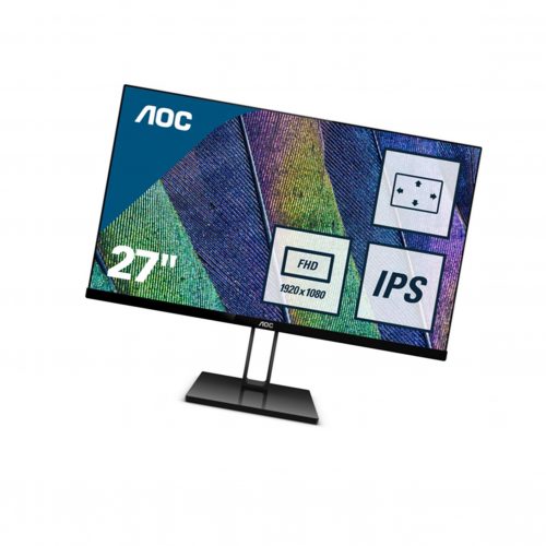 AOC Value-line 27V2Q computer monitor 68.6 cm (27) 1920 x 1080 pixels Full HD LED Flat Matt Black