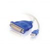 C2G 1.8m USB/DB25 Adapter USB 2.0 White