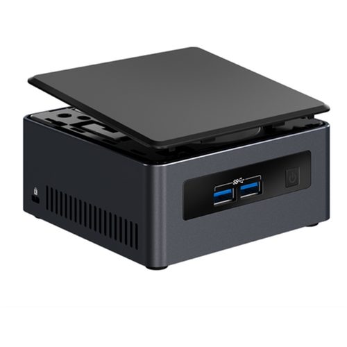 Intel NUC BLKNUC7I3DNH3E PC/workstation barebone i3-7100U 2.40 GHz UCFF Black BGA 1356