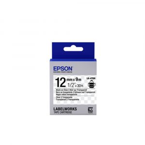 Epson Label Cartridge Transparent LK-4TBN Black/Transparent 12mm (9m)